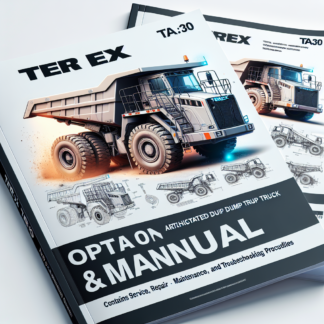 TEREX TA30 Articulated Dump Truck Operation & Maintenance Manual PDF Download